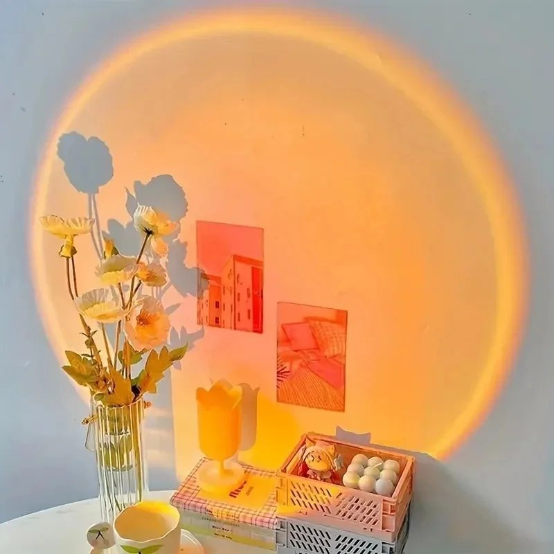 Afslappende stemning med sunset lamp
